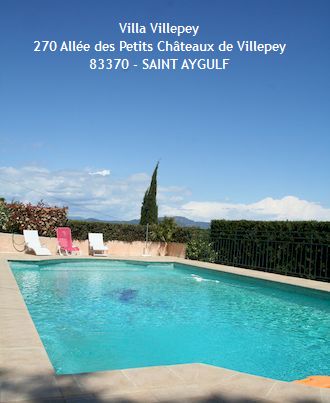  Villa avec piscine, Frejus, Saint Aygulf, Var, 8 couchages, au calme, proche mer, plage du Grand Boucharel, wifi internet, particuliers 