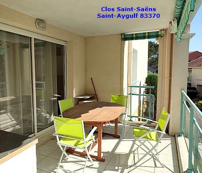 Fréjus Saint Aygulf 83, proche plages la Galiote, les Louvans, le port de plaisance, les issambres, 1 chambre, garage privé, climatisation, internet gratuit