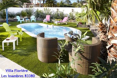  Villa aux Issambres, 83380, Roquebrune sur Argens, 3 étoiles, 8 couchages, climatisation, internet, piscine, 50m de la plage de San Peïre les Issambres 