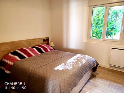 Location rez de jardin Saint-Aygulf 83370, centre ville 2 chambres, 5 couchages, jardin parking privatif