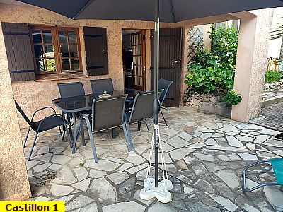 Location Fréjus Saint-Aygulf 83370, rez de jardin de villa, 1 chambre, 3 couchages, proche centre ville, parking privatif, au calme, internet, loueur particulier
